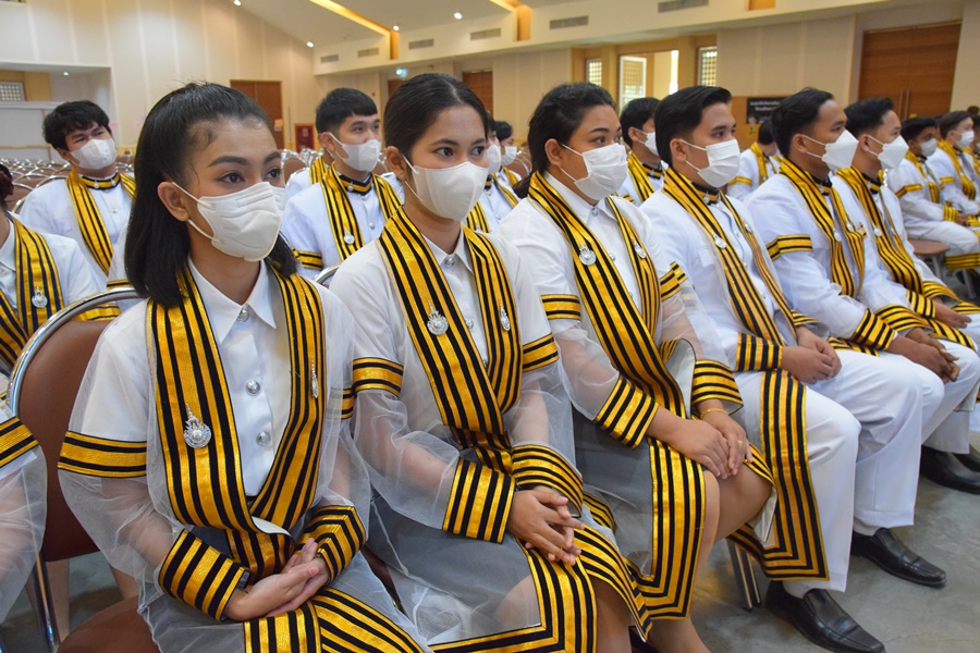 ศูนย์หันตรา จัดฝึกซ้อมย่อยพิธีพระราชทานปริญญาบัตร ประจำปีการศึกษา 2564