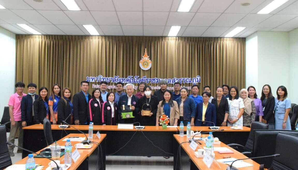 เกษตรอยุธยา ราชมงคลสุวรรณภูมิ ประชุมเตรียมความพร้อมการเข้าร่วมโครงการขับเคลื่อน การพัฒนาทุนมนุษย์สร้างมูลค่าทางเศรษฐกิจ สังคมและส่งเสริมอัตลักษณ์ในนิคมสร้างตนเองกระเสียว